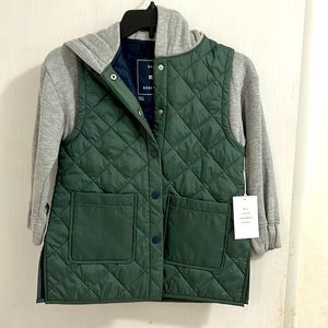 New Free Assembly Girls Hooded Puffer Jacket. Size XS (4/5)